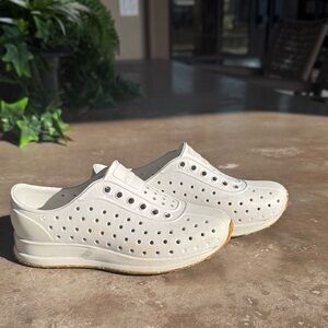 Native Shoes Kids White Slip-On Sneakers